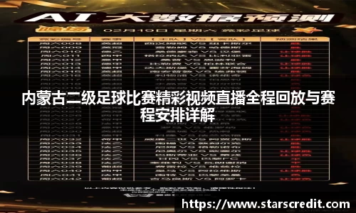 内蒙古二级足球比赛精彩视频直播全程回放与赛程安排详解
